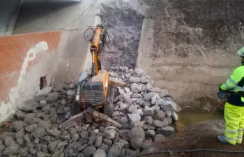 Siguen avanzando las obras del embalse cacereño de Arroyo de la Luz