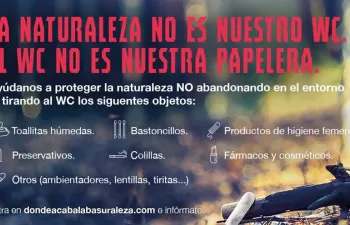 LIBERA lanza una campaña para concienciar sobre las consecuencias de tirar residuos por el inodoro