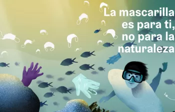 “La mascarilla es para ti, no para la naturaleza”, una campaña institucional para evitar el abandono de residuos