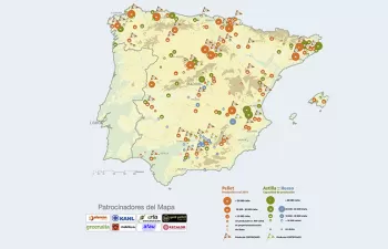 AVEBIOM presenta el mapa actualizado de plantas de producción de biocombustibles sólidos