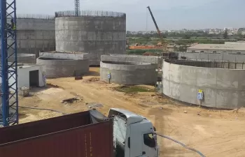 Incatema continúa a buen ritmo con el montaje de la EDAR Cambérène