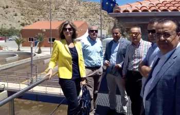 El Ayuntamiento de Blanca y Diputados Regionales visitan las obras del proyecto LIFE RAMSES