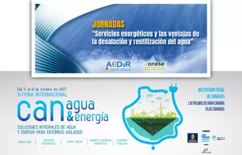 AEDyR organiza la jornada \"Servicios energéticos y las ventajas de la desalación y reutilización\" en Canagua 2017