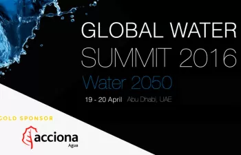 ACCIONA Agua tendrá una participación muy destacada en el Global Water Summit 2016