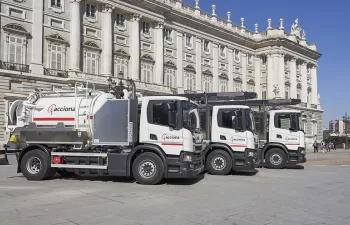 ACCIONA incorpora camiones de gas natural para el servicio de saneamiento en la Comunidad de Madrid