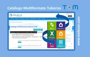 Novedades en el Catálogo Multiformato Tuberías TOM® de Molecor