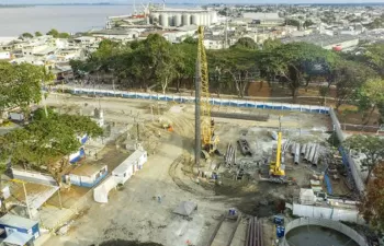 Avanzan las obras de la red de depuración de Guayaquil que desarrolla ACCIONA Agua